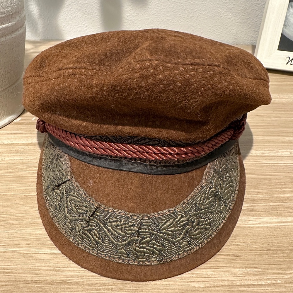 Vintage Greek Fisherman’s Suede Hat